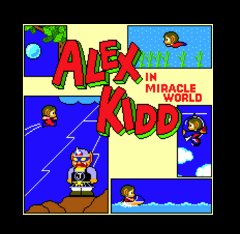 Het ingebouwde spel  op de Master System II