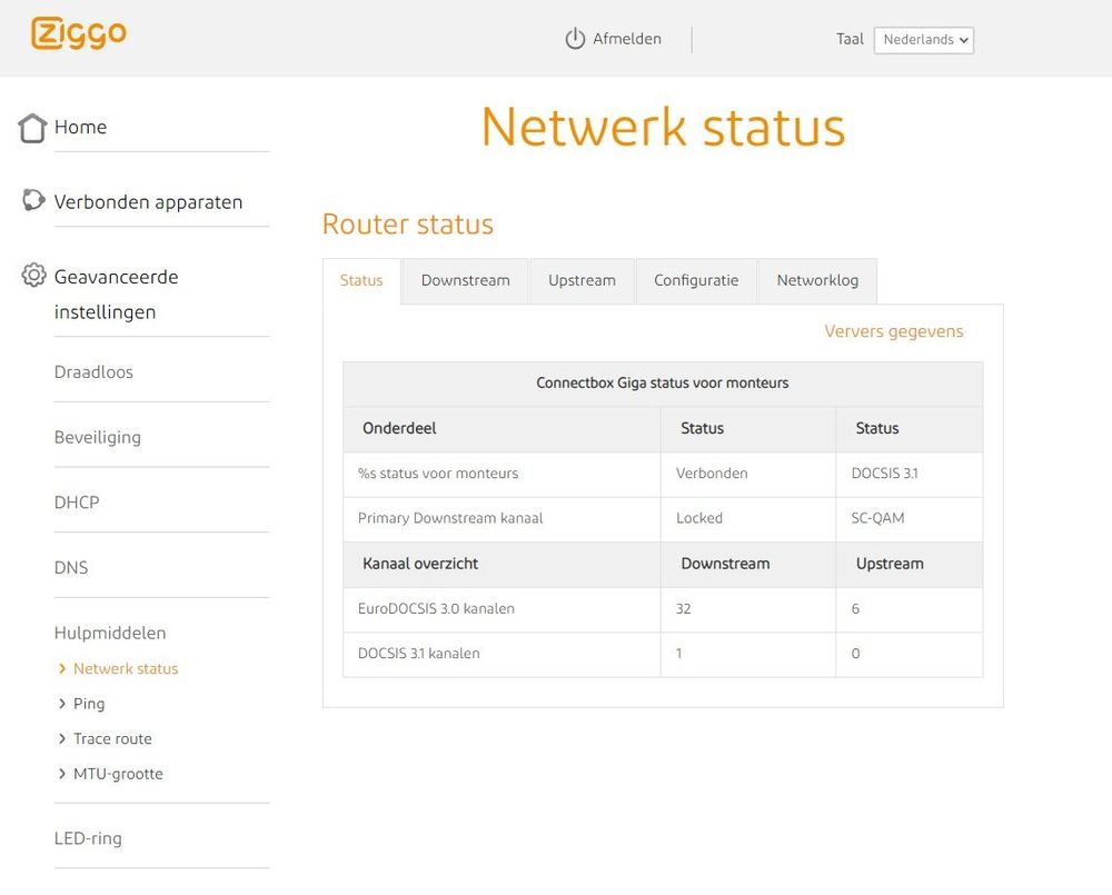 Router status