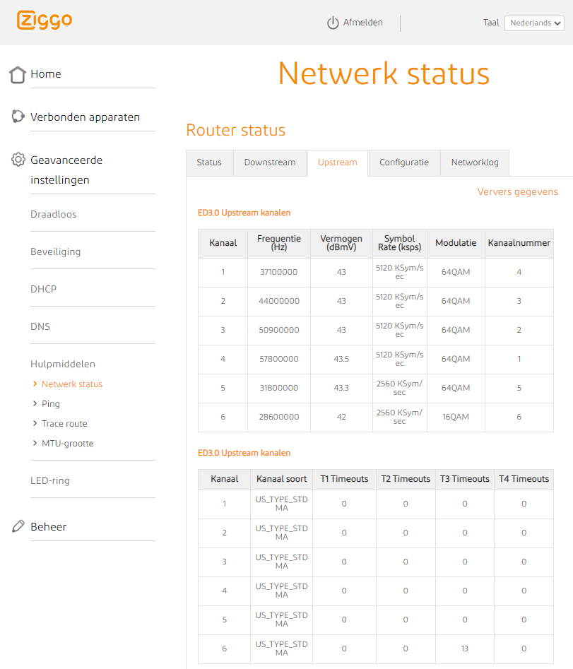 Router status 17:04 15-10-2021