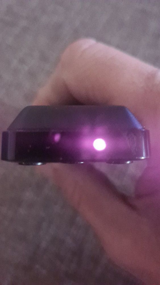 Dit is als extra test even de volume down up ingedrukt. Dit geeft WEL een infrarood signaal.